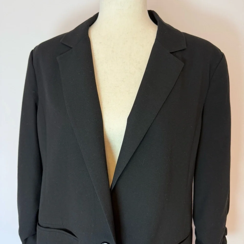 MICHAEL Michael Kors Women's Black Blazer Size 14 - Picture 4 of 8